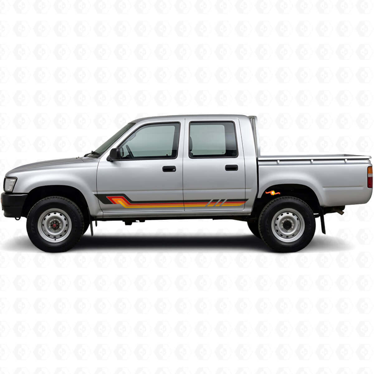 Vintage-Stil Seitenstreifen Vinyl-Aufkleber für Toyota Hilux 1988-1997