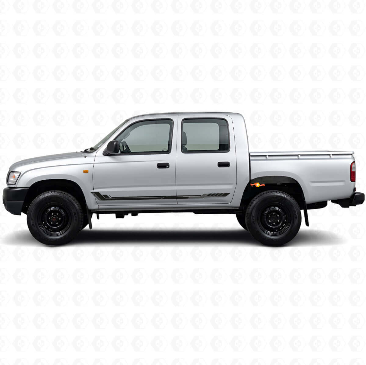 Racing-Stil Seitenstreifen Vinyl-Aufkleber für Toyota Hilux 1997-2004