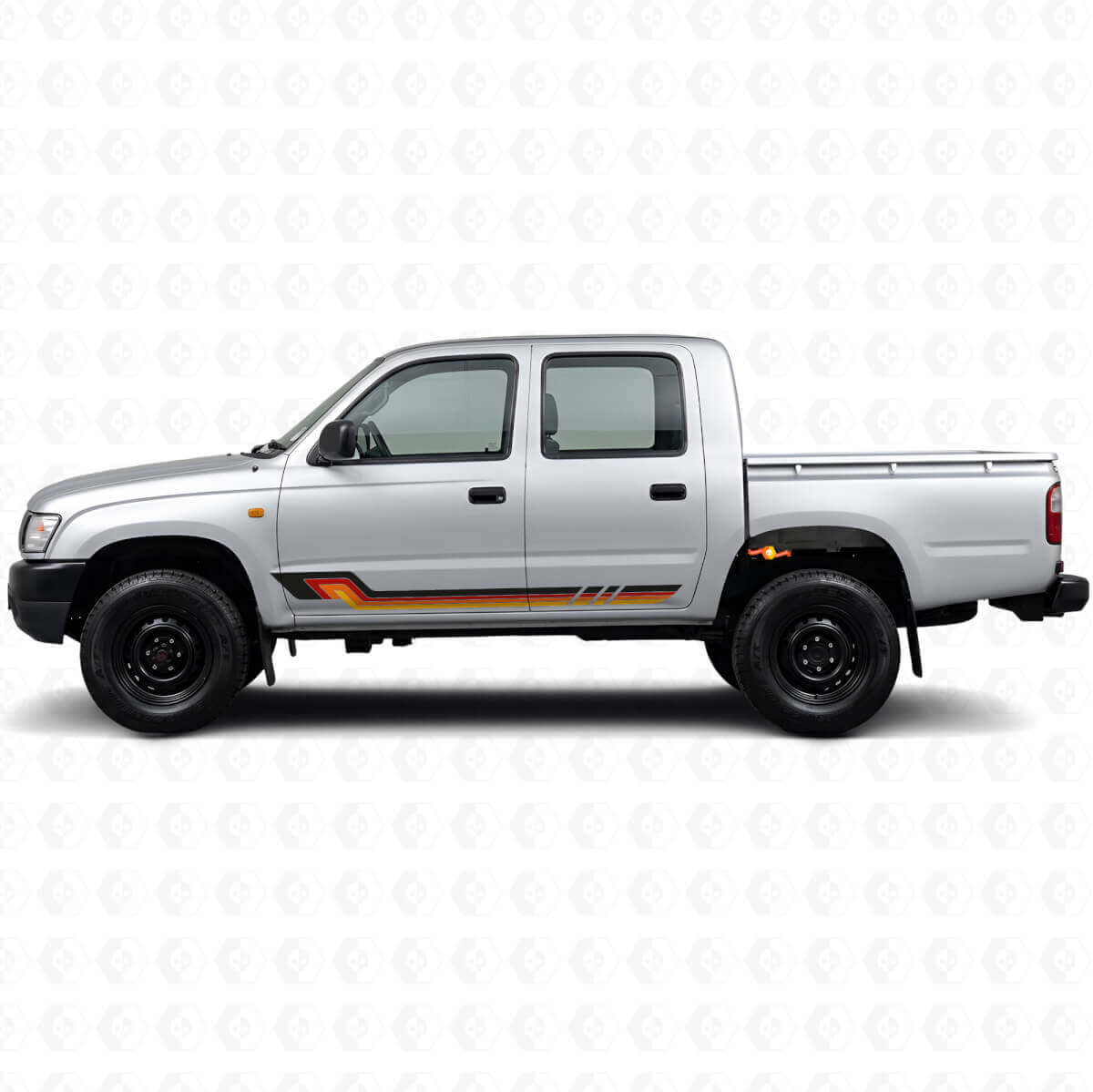 Vintage-Stil Seitenstreifen Vinyl-Aufkleber für Toyota Hilux 1997-2004