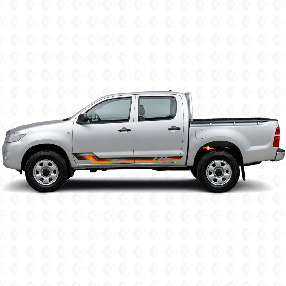 Vintage-Stil Seitenstreifen Vinyl-Aufkleber für Toyota Hilux 2004-2015