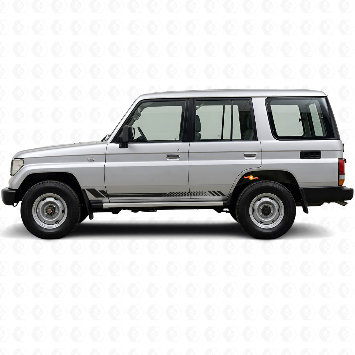 Wabenstreifen Seitenvinylaufkleber für Toyota Land Cruiser Prado 1990-1996