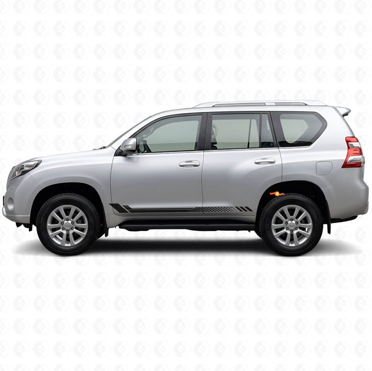 Honigwaben-Streifen Seiten-Vinylaufkleber für Toyota Land Cruiser Prado 2009-2023