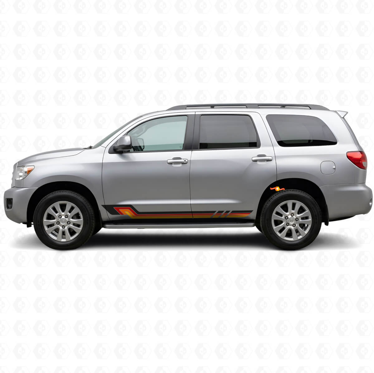 Vintage-Streifen seitlicher Vinyl-Aufkleber für Toyota Sequoia 2007-2022