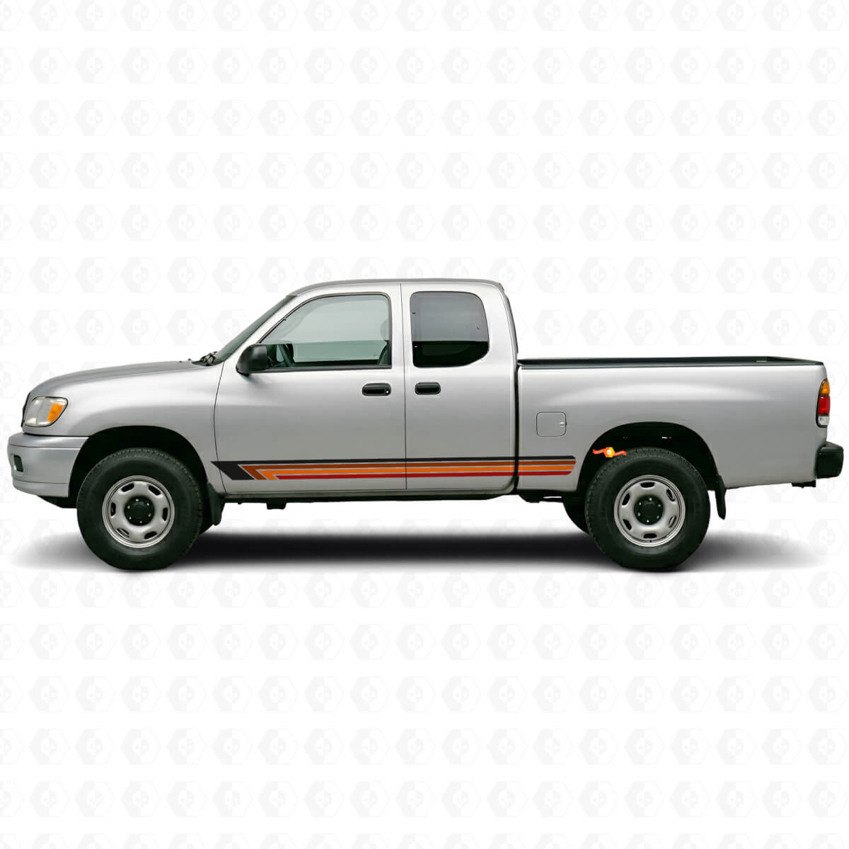 Vintage gerade Streifen Seitenaufkleber für Toyota Tundra 1999-2006