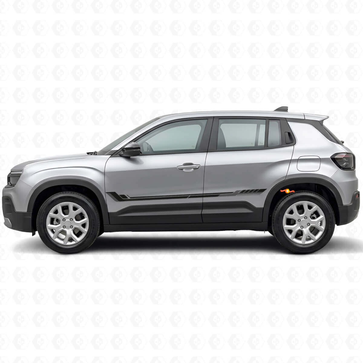 Rennstil Seitenstreifen Vinylaufkleber für Jeep Avenger 2023+