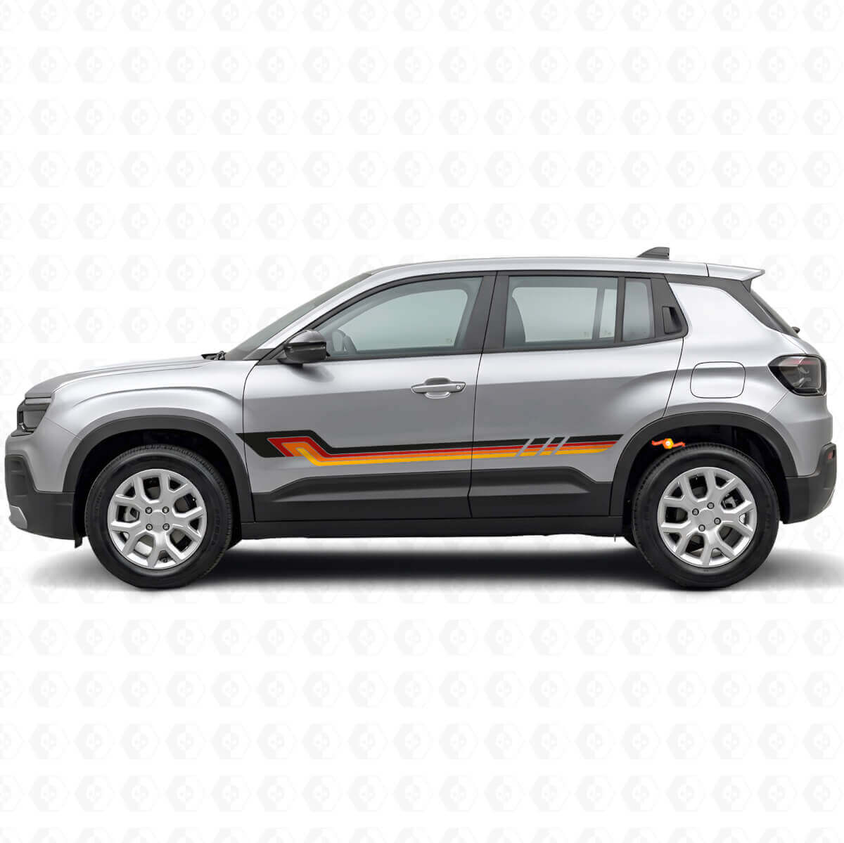 Vintage-Style Seitenstreifen Vinylaufkleber für Jeep Avenger 2023+