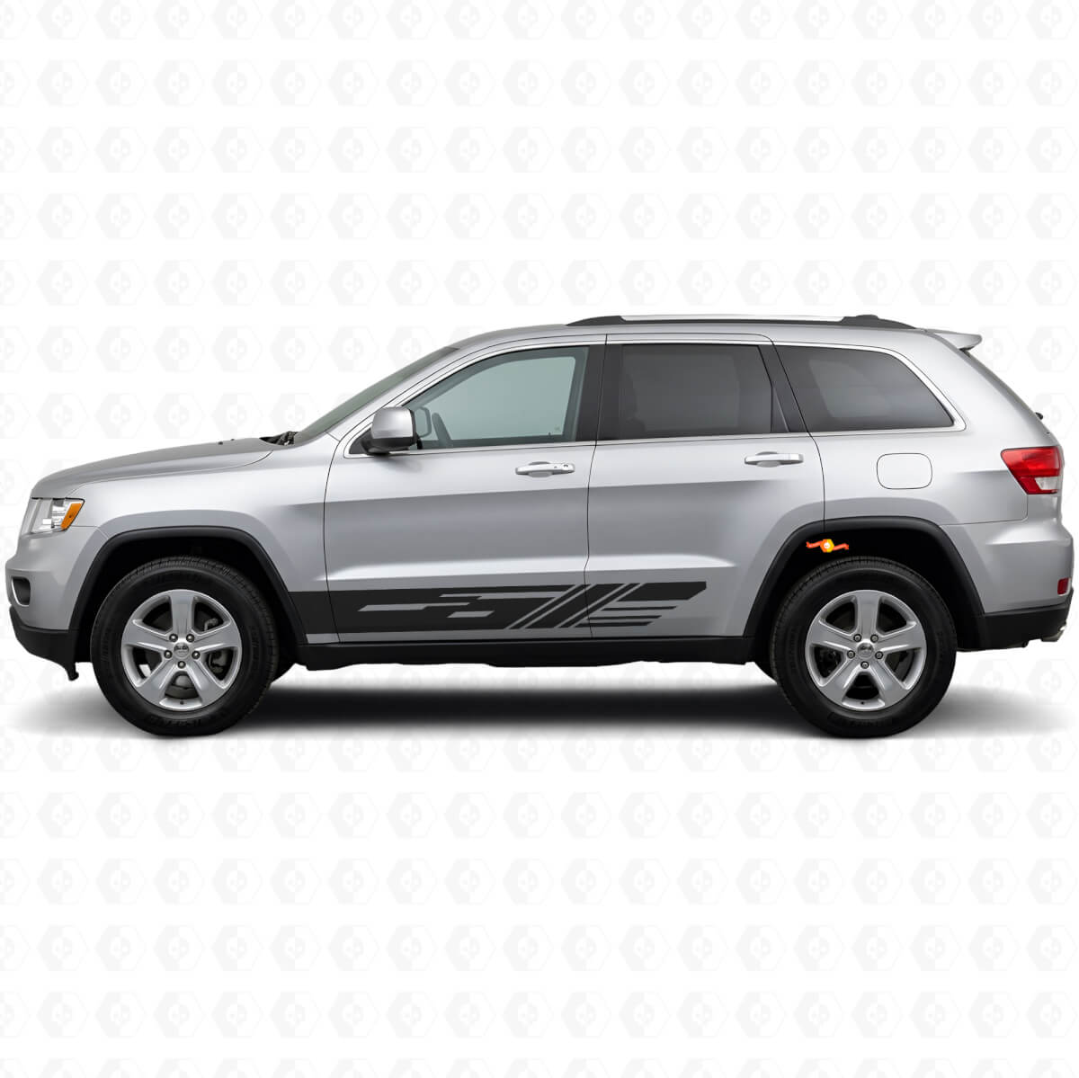 Dekoriertes Seitendesign Vinyl Aufkleber Kit für Jeep Grand Cherokee 2011-2021