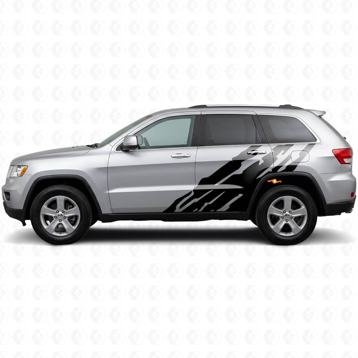 Schlammspritz-Grafik Seiten-Vinylaufkleber für Jeep Grand Cherokee 2011-2021