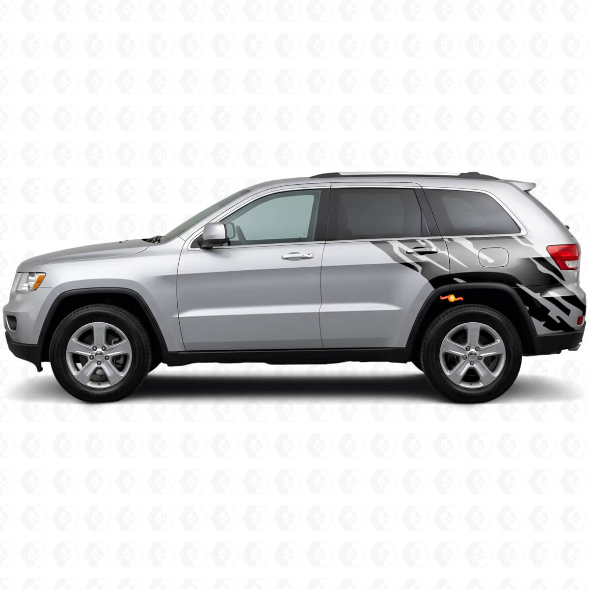 Schlamm-Spritz Grafik Heckseiten Vinyl Aufkleber für Jeep Grand Cherokee 2011-2021