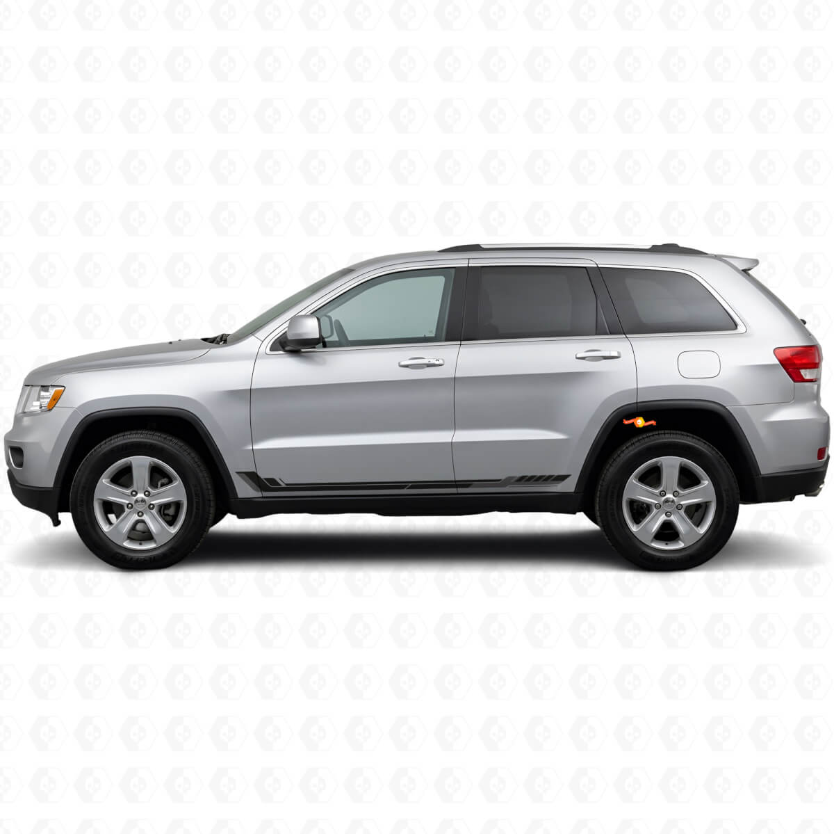 Racing Style Seitenstreifen Vinyl-Aufkleber für Jeep Grand Cherokee 2011-2021