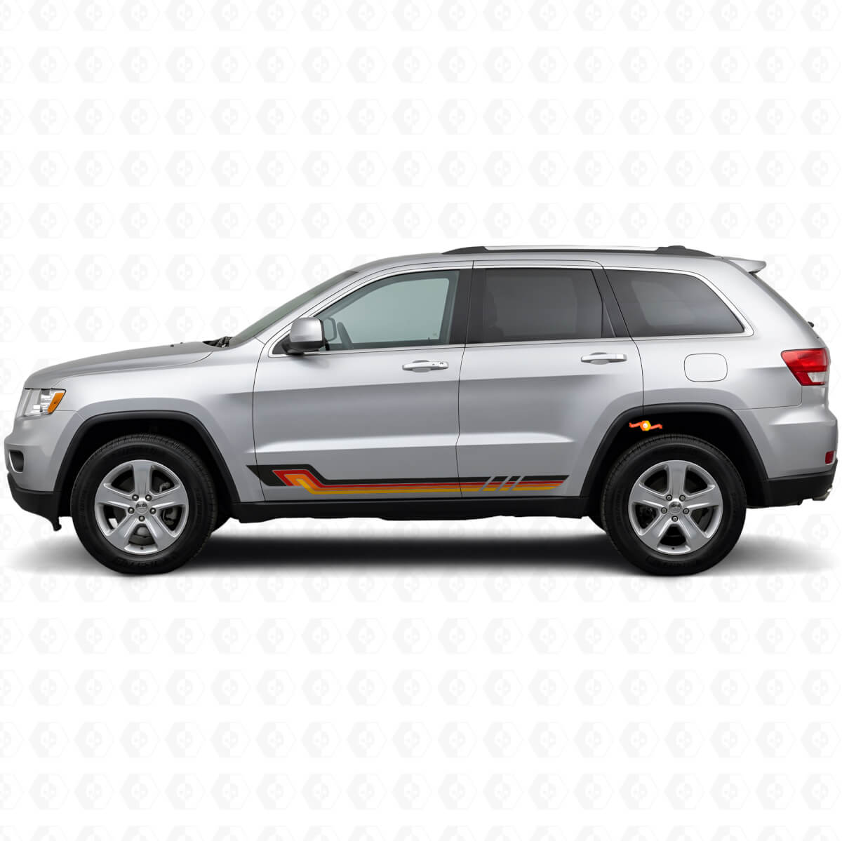 Vintage-Stil Seitenstreifen Vinylaufkleber für Jeep Grand Cherokee 2011-2021