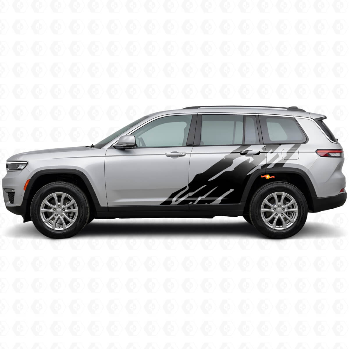 Schlammspritzer Grafik Seitenaufkleber Vinyl für Jeep Grand Cherokee 2021+