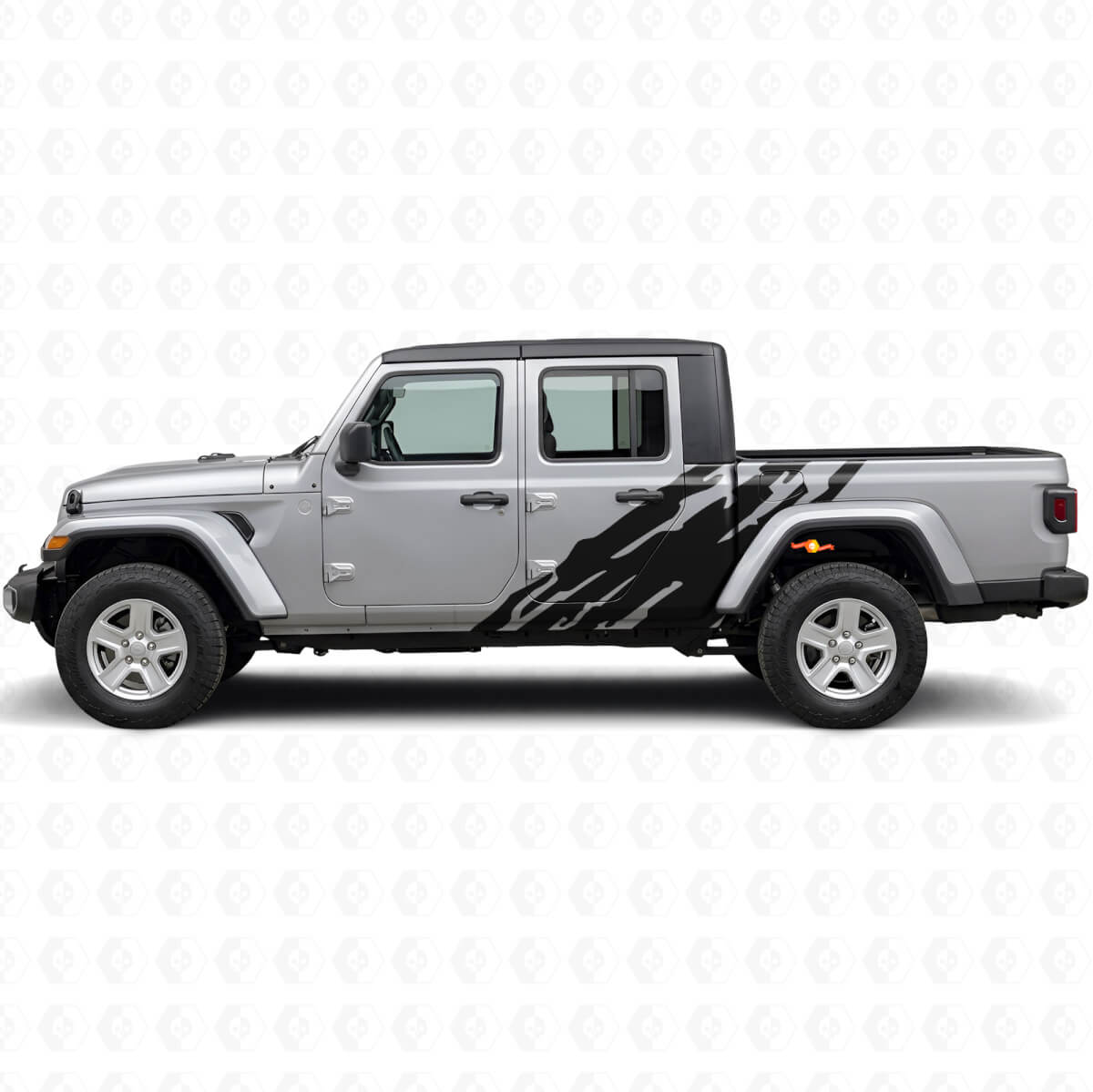 Schlammspritz-Grafik Seitenvinylaufkleber für Jeep Gladiator 2020+