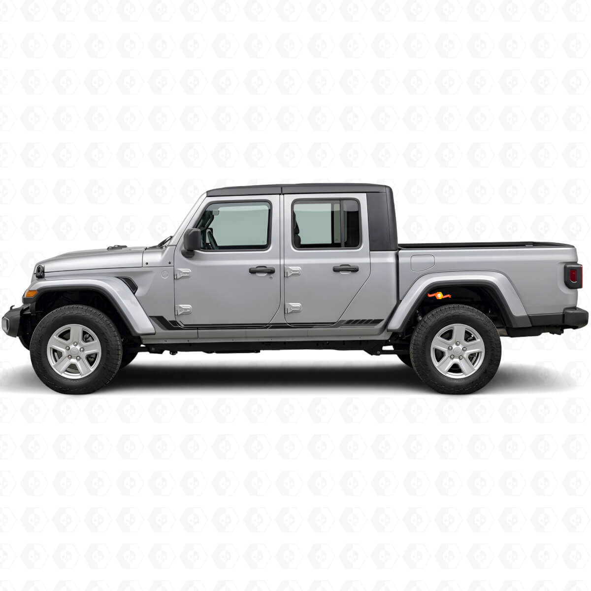 Racing-Stil Seitenstreifen Vinyl-Aufkleber für Jeep Gladiator 2020+