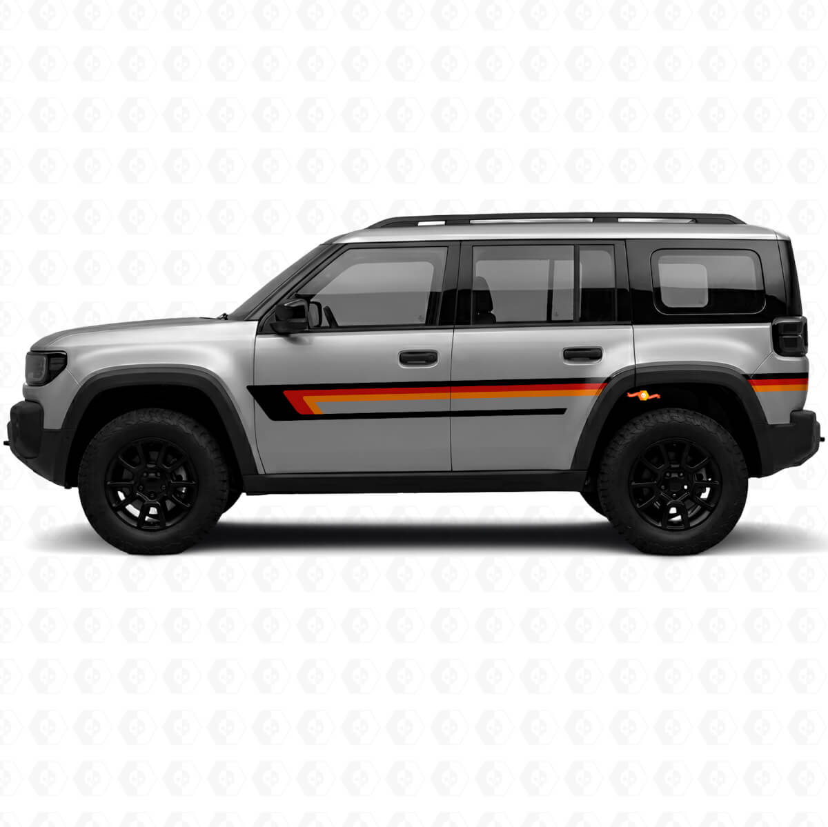 Triple-Streifen-Türseitenaufkleber für Jeep Recon 2026+