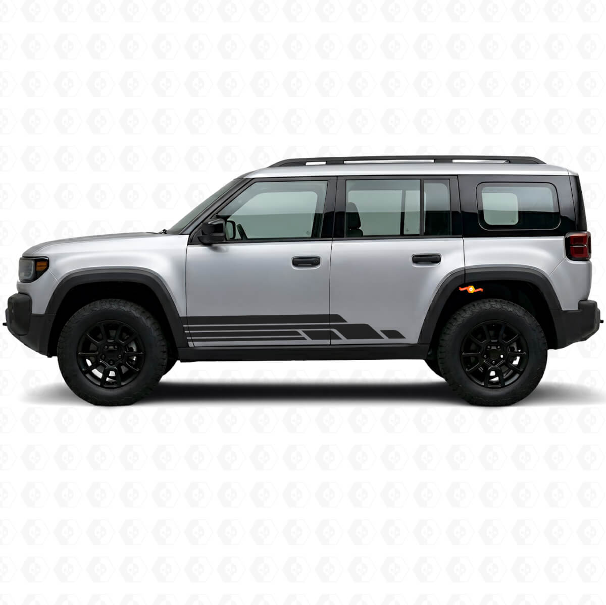 Gekerbte Streifen Seiten-Vinylaufkleber-Kit für Jeep Recon 2026+