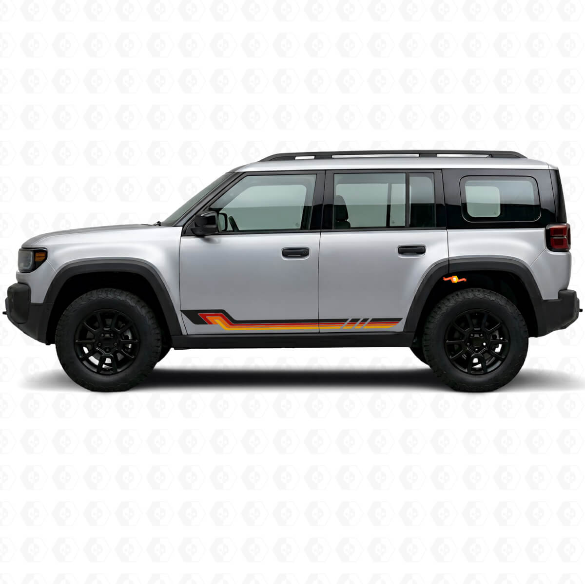 Vintage-Stil Seitenstreifen Vinyl-Aufkleber für Jeep Recon 2026+