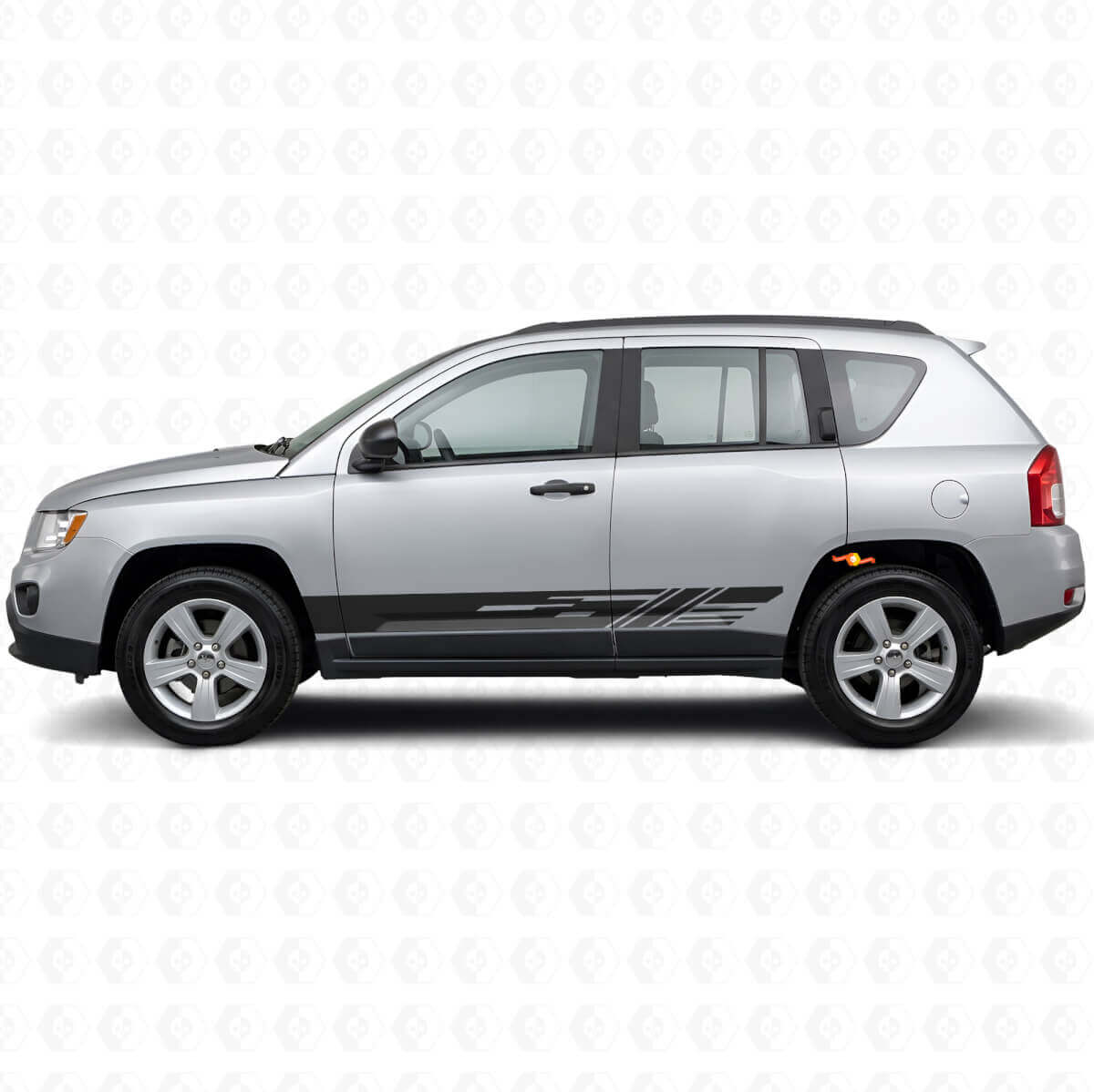 Dekorative Seitenstreifen Vinyl-Aufkleber für Jeep Compass 2007-2016