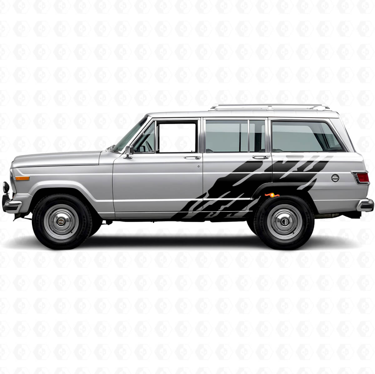 Schlammspritz-Grafik Seiten-Vinylaufkleber für Jeep Wagoneer 1963-1991