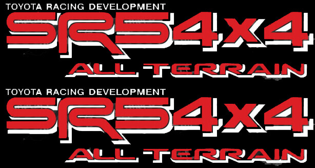 SR5 4x4 All Terrain TRD-Stil Seiten-Vinylaufkleber für Toyota