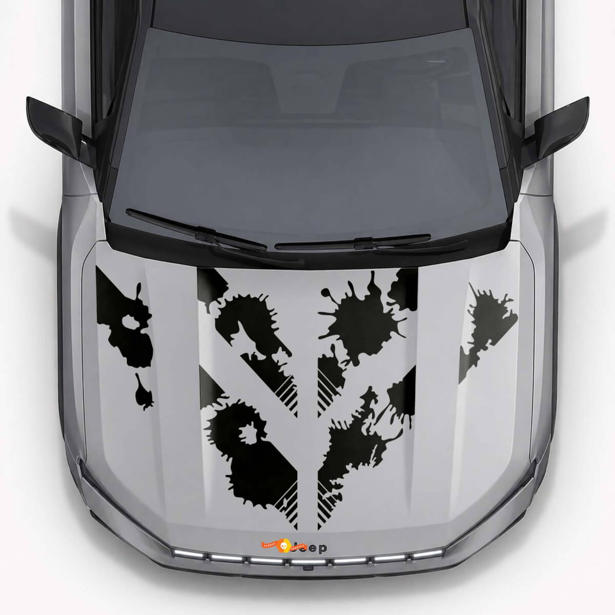 Schlamm-Spritzschutz-Style Motorhauben-Vinylaufkleber für Jeep Compass 2026