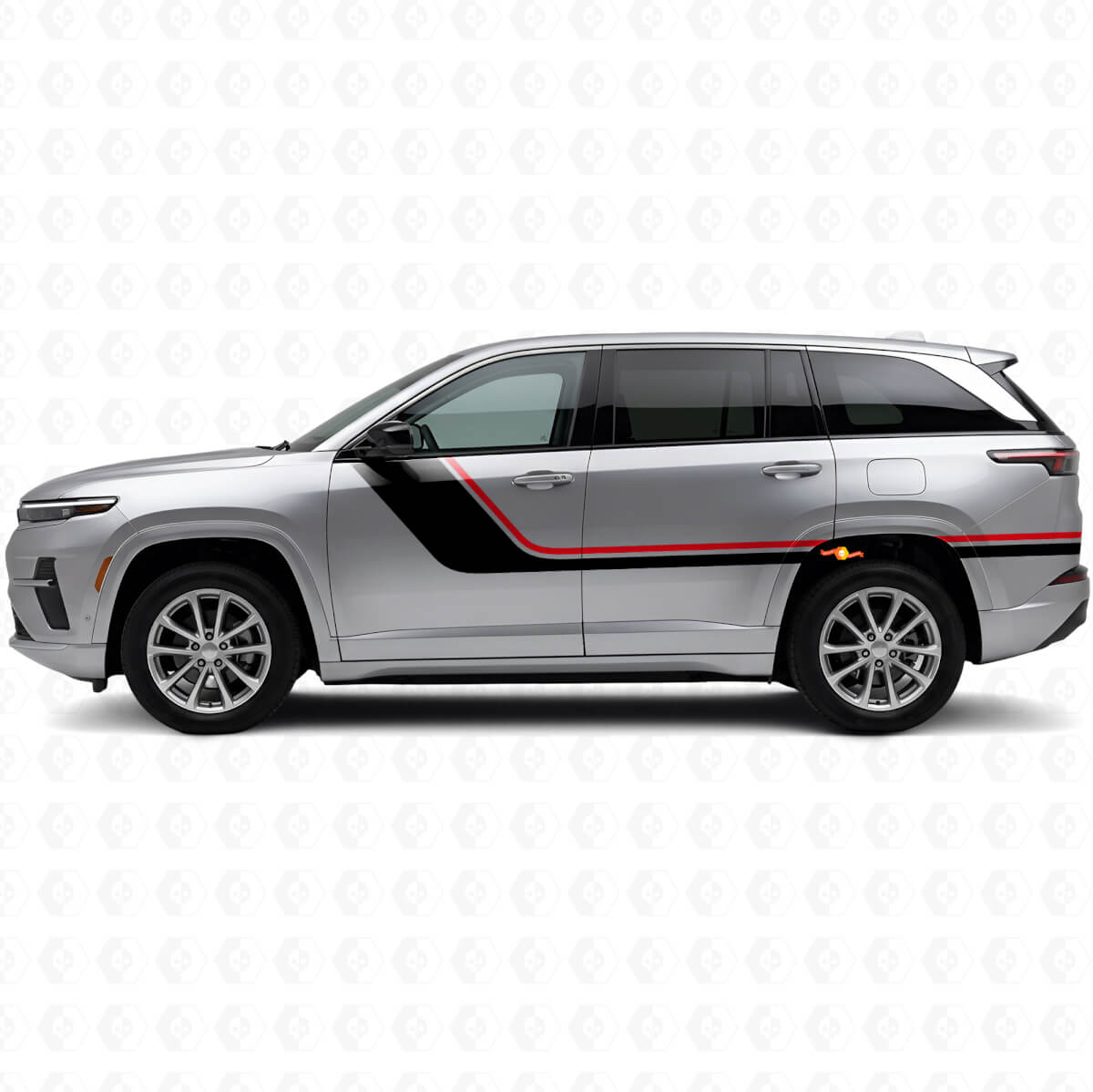 Twin Stripes Seitenaufkleber für Jeep Wagoneer S 2024+