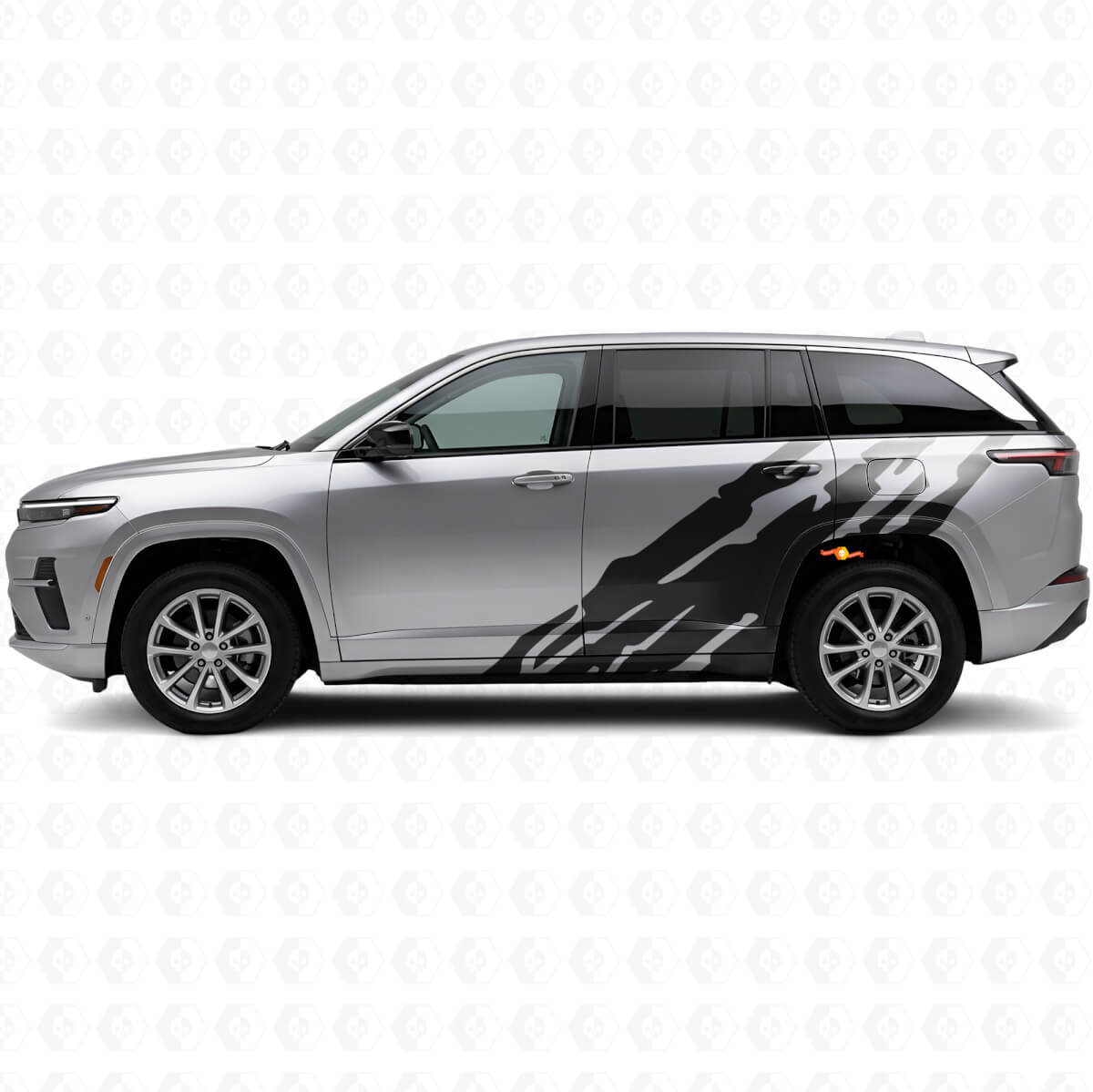 Schlammspritz-Grafik Seiten-Vinylaufkleber für Jeep Wagoneer S 2024+