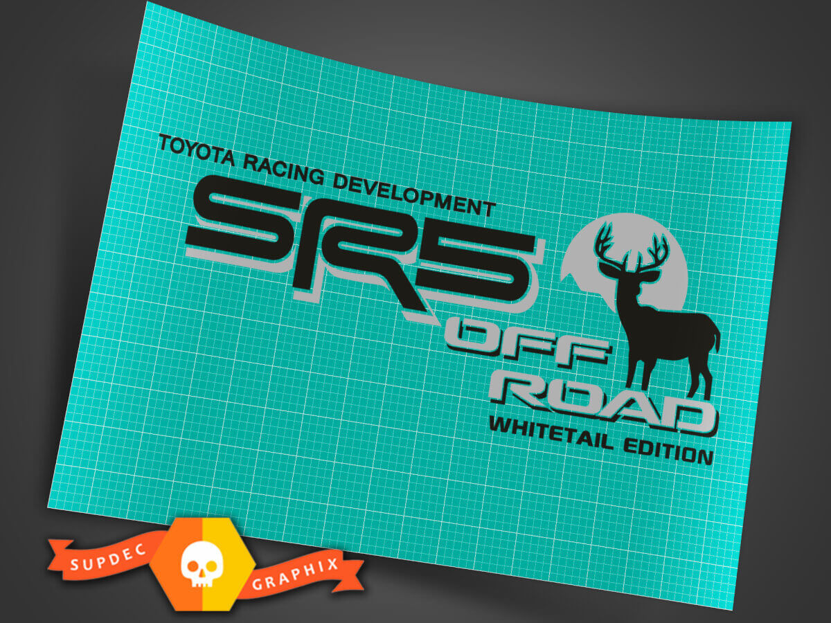 SR5 Off Road Whitetail Edition Seiten-Vinylaufkleber für Toyota