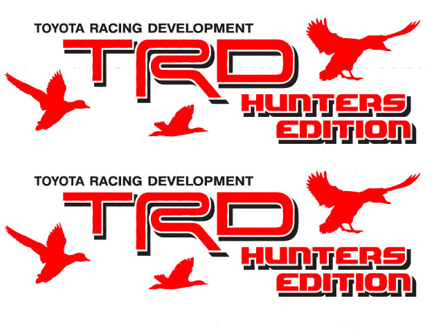 TRD Hunters Edition Seiten Vinyl Aufkleber Satz für Toyota FJ Cruiser