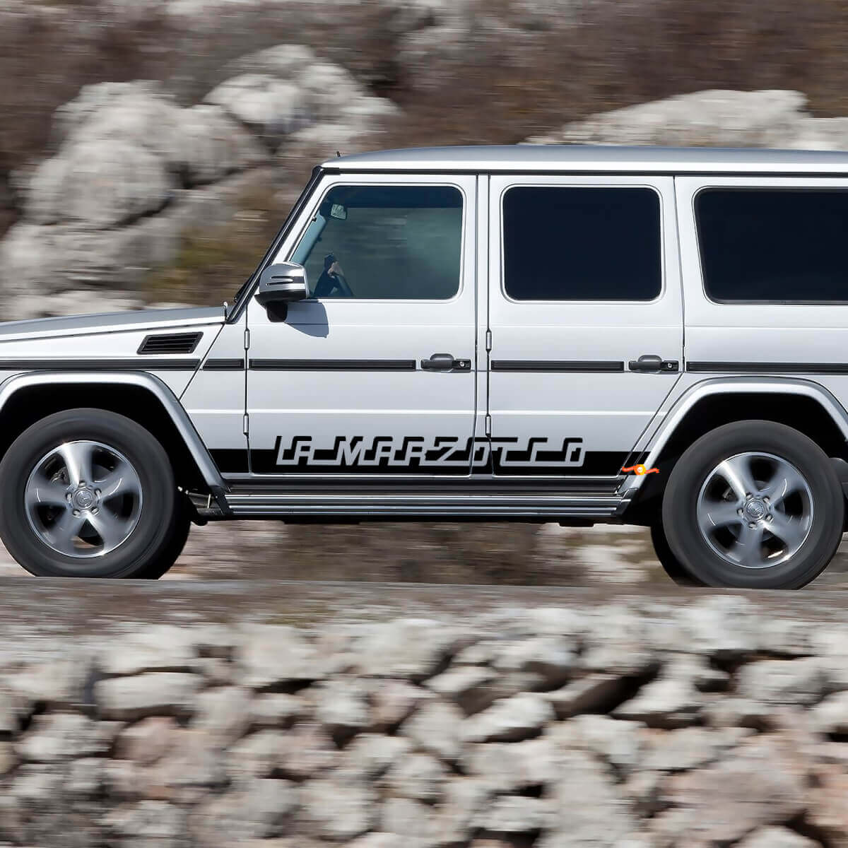 Individuelle Racing-Streifen Seiten-Vinylaufkleber für Mercedes-Benz G-Klasse