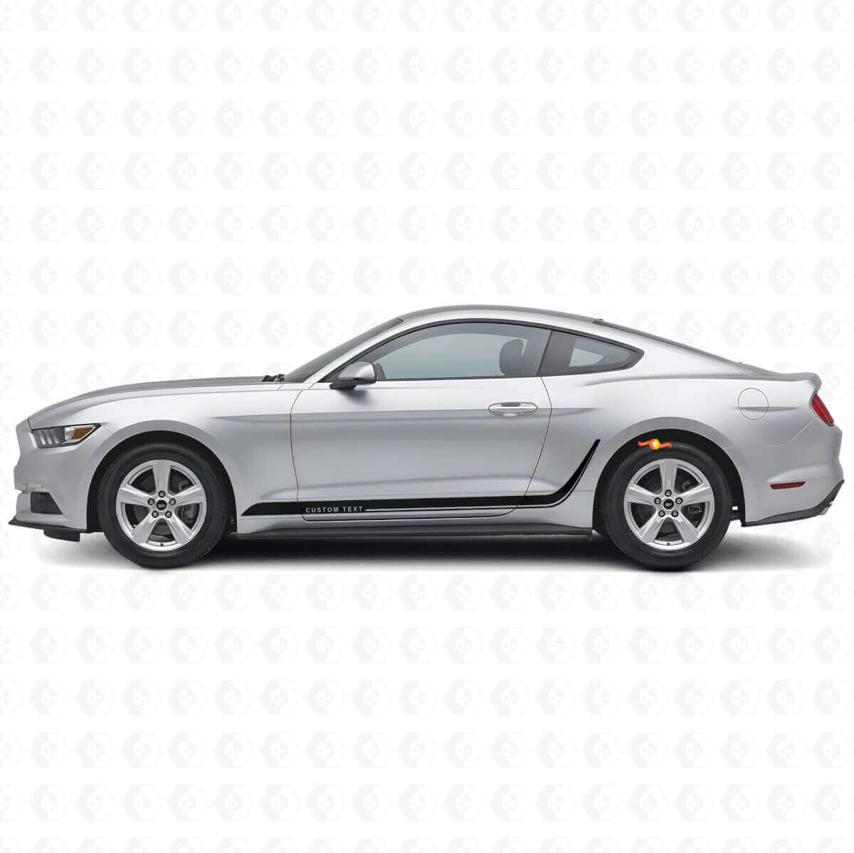 Benutzerdefinierte Dekorstreifen Seiten-Vinylaufkleber für Musclecar Mustang