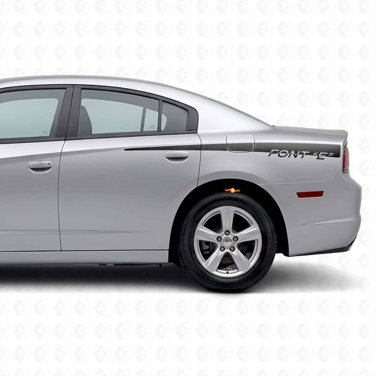 Individuelle hintere Seitenstreifen-Vinyl-Aufkleber für Dodge Charger 2011-2014