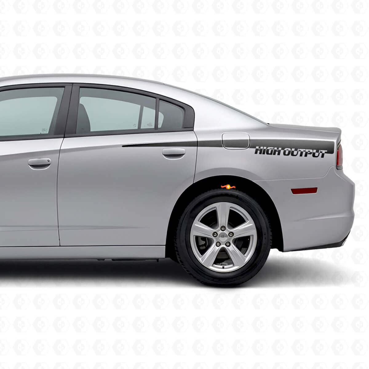 High Output Seitenstreifen Vinylaufkleber für Dodge Charger 2011-2014