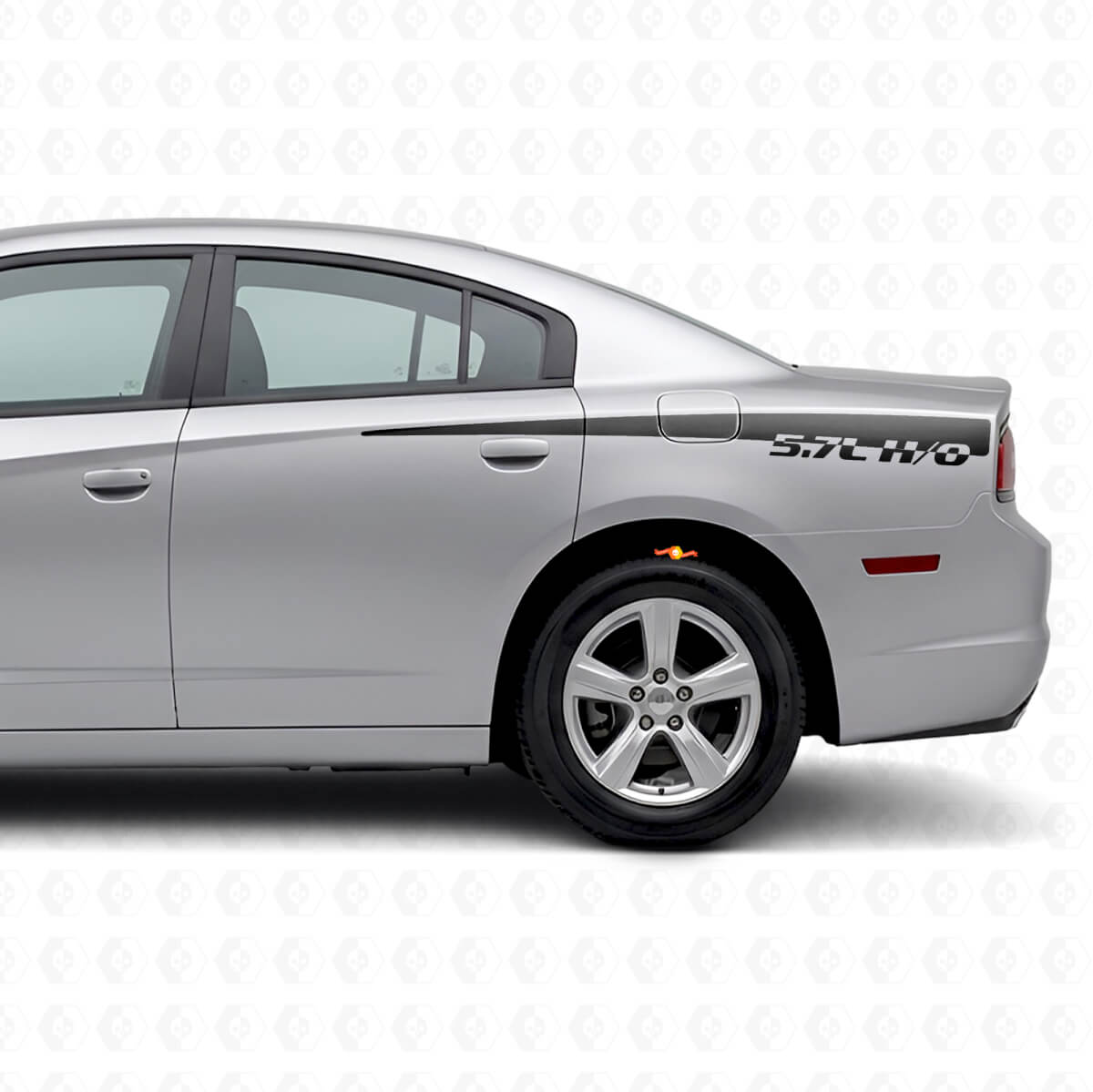 5,7L H/O Seitenstreifen Vinyl-Aufkleber für Dodge Charger 2011-2014