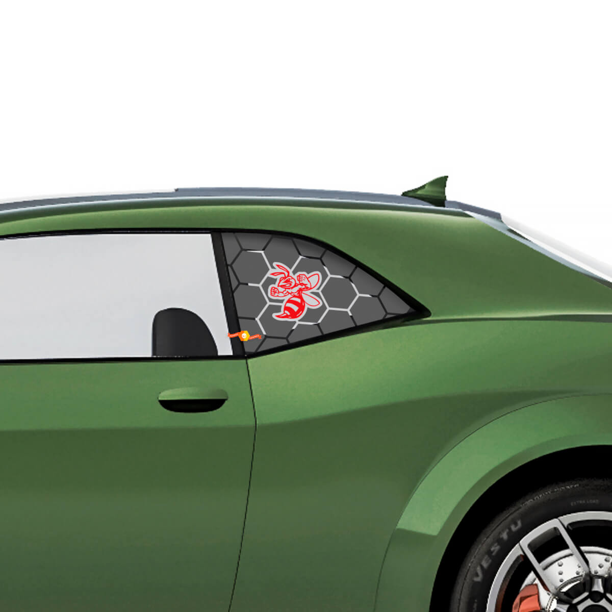 Angry Hornet Seitenscheiben Vinylaufkleber für Dodge Challenger