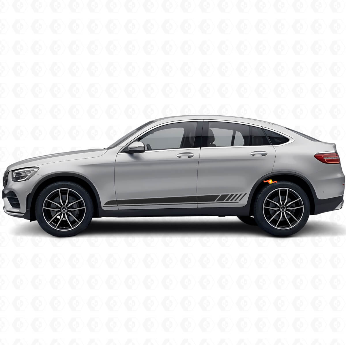 Racing-Stil Seitenstreifen Vinylaufkleber Für Mercedes-Benz AMG GLC-Klasse C253