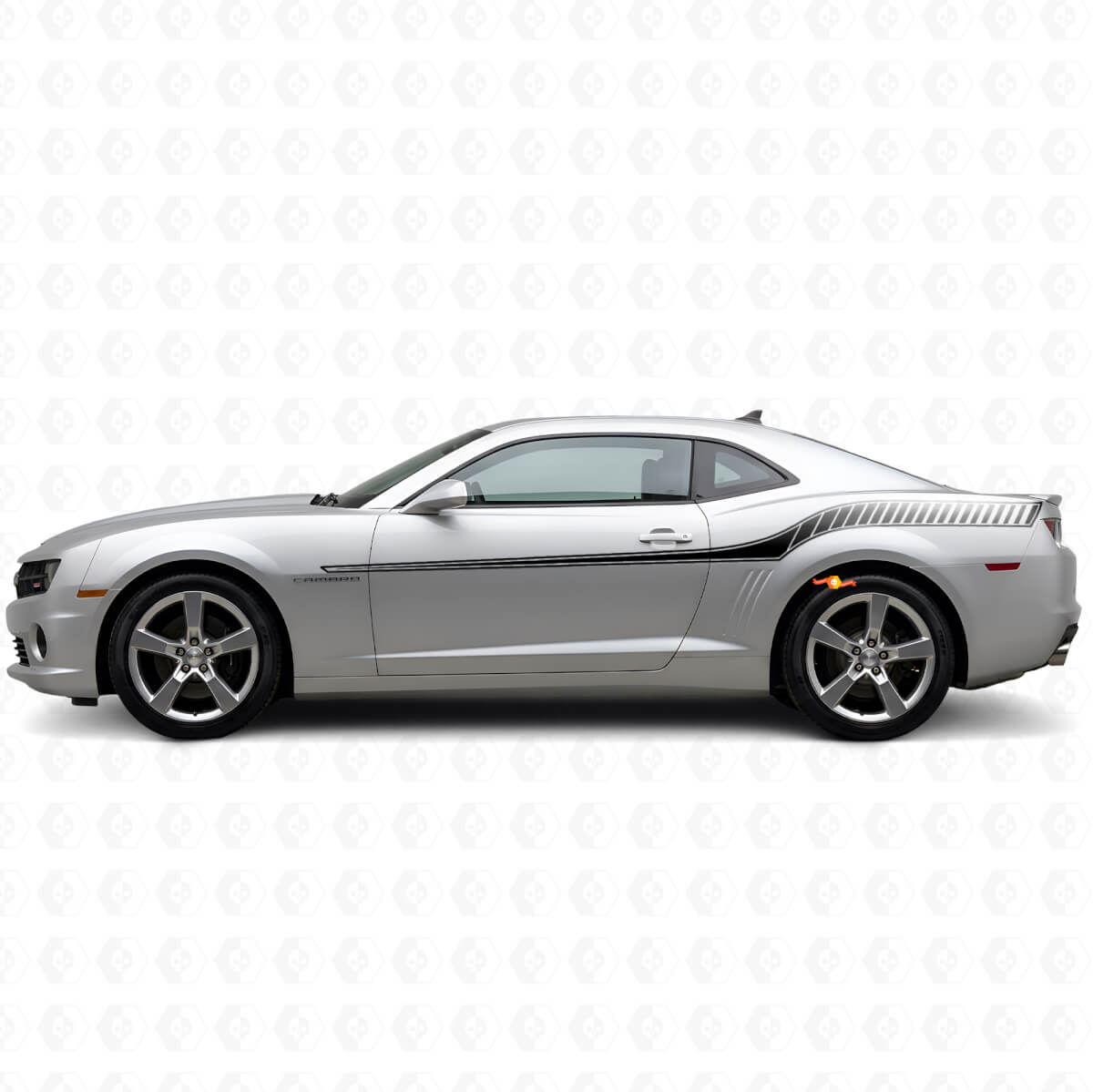Racing-Stil Seitenstreifen Vinyl-Aufkleber Set für Chevrolet Camaro 2010-2013
