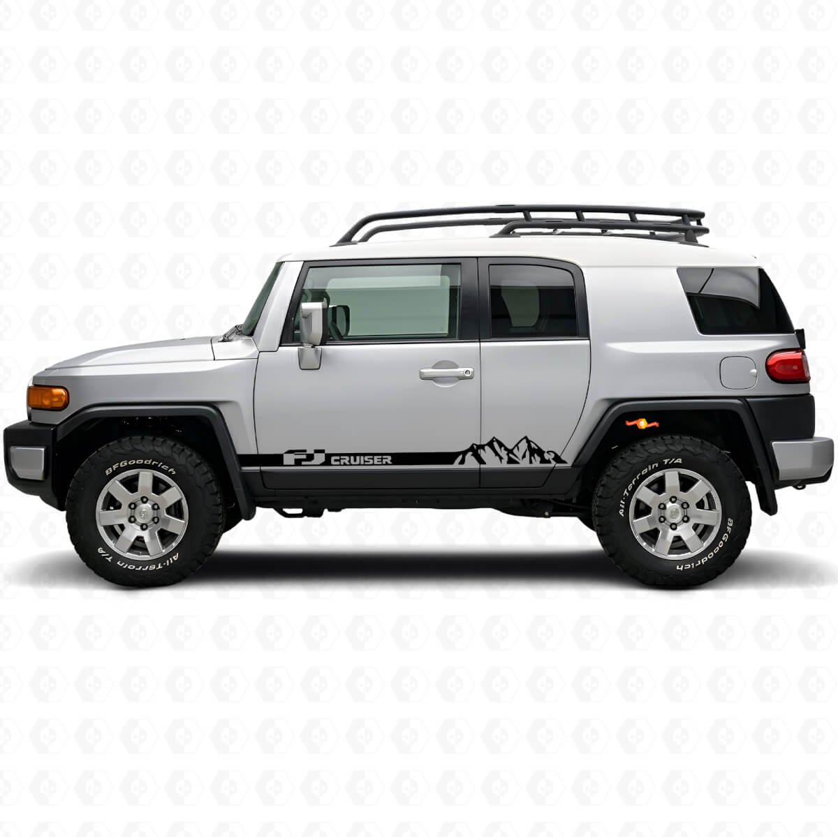 Mountain Style Seitenschutz-Streifen Aufkleber für Toyota FJ Cruiser