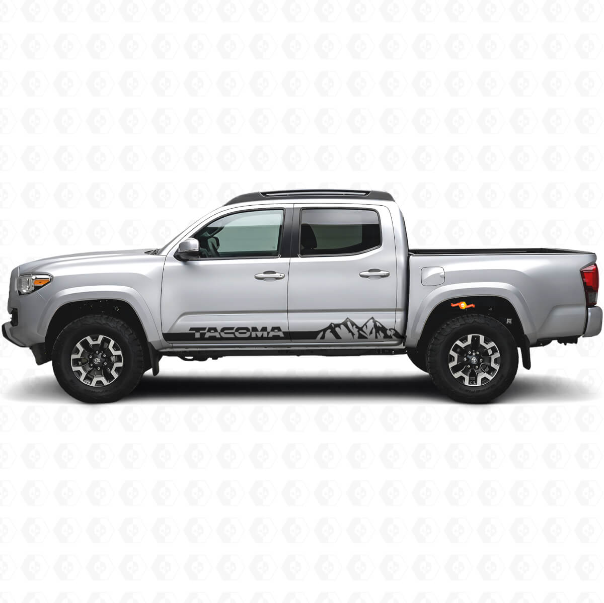 Mountain Style Schwellerstreifen Vinylaufkleber für Toyota Tacoma 2016-2023