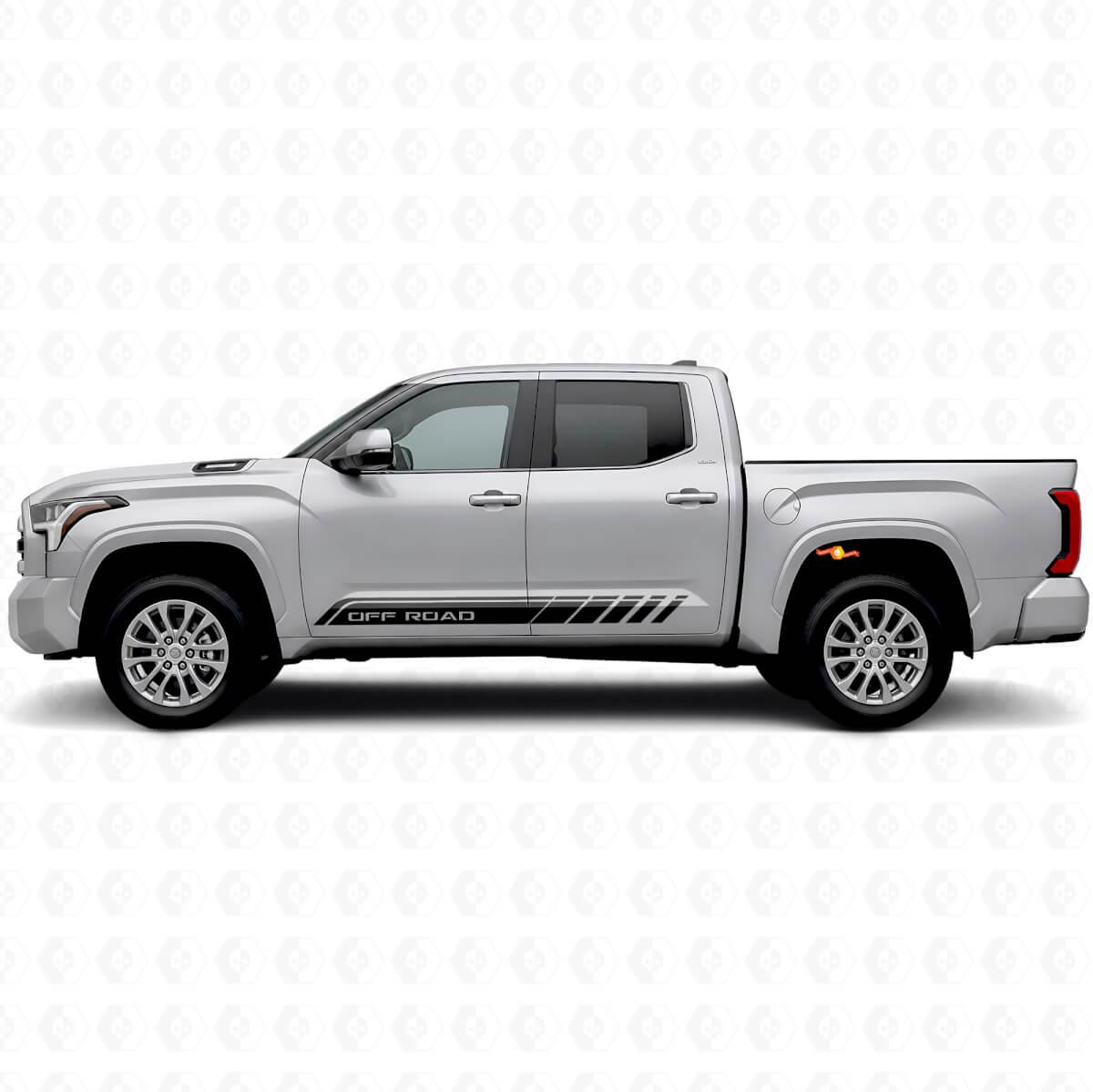 Offroad-Lettering Rocker-Panel-Streifen Vinyl-Aufkleber für Toyota Tundra 2022+