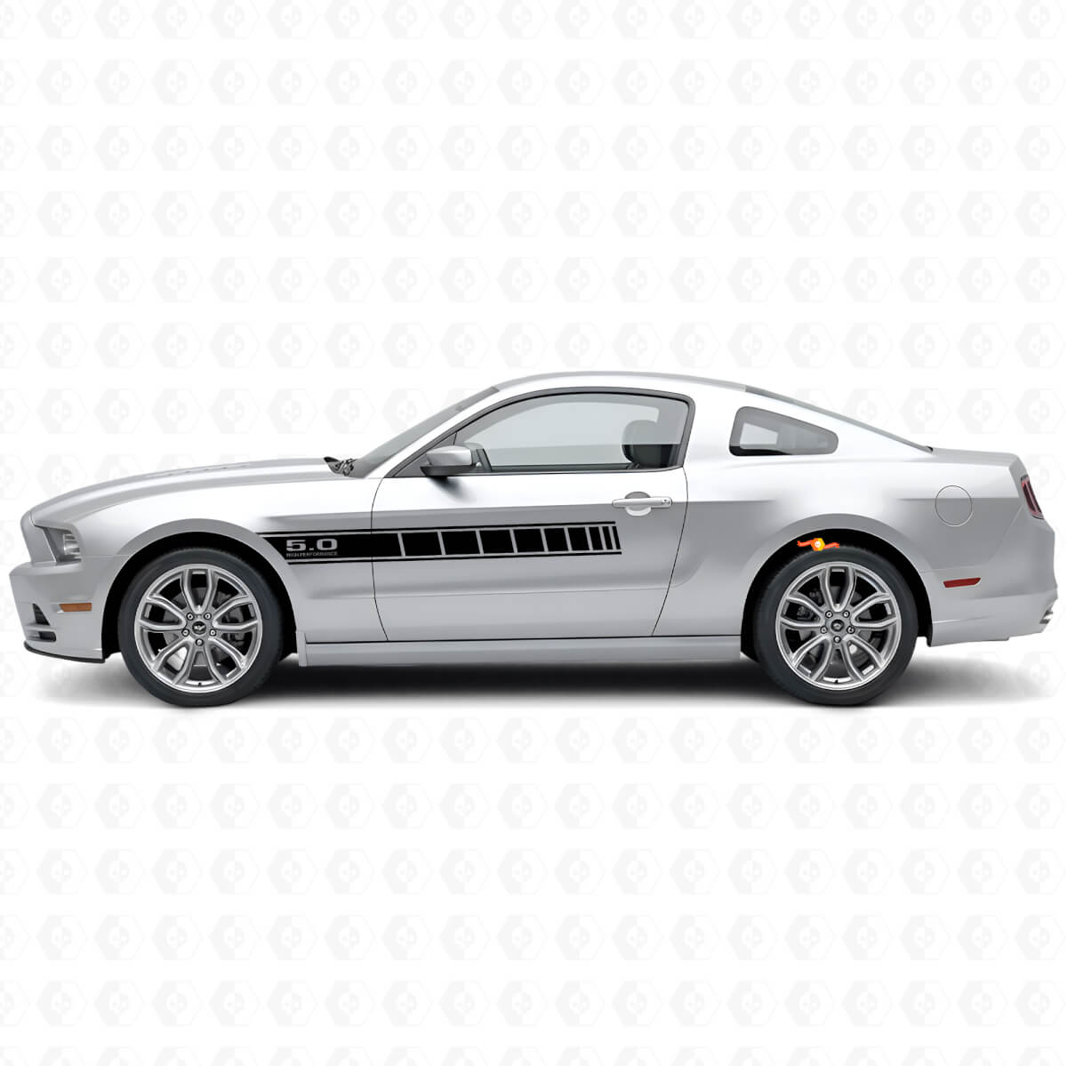 5.0 Hochleistungs-Seitentribalfolie-Kit für Musclecar Musclecarmodel 2010-2014