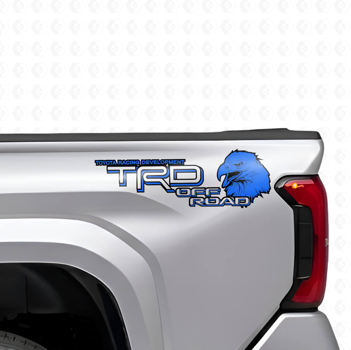 TRD Off Road Eagle hinterer Seitlicher Vinyl-Aufkleber Satz für Toyota Trucks