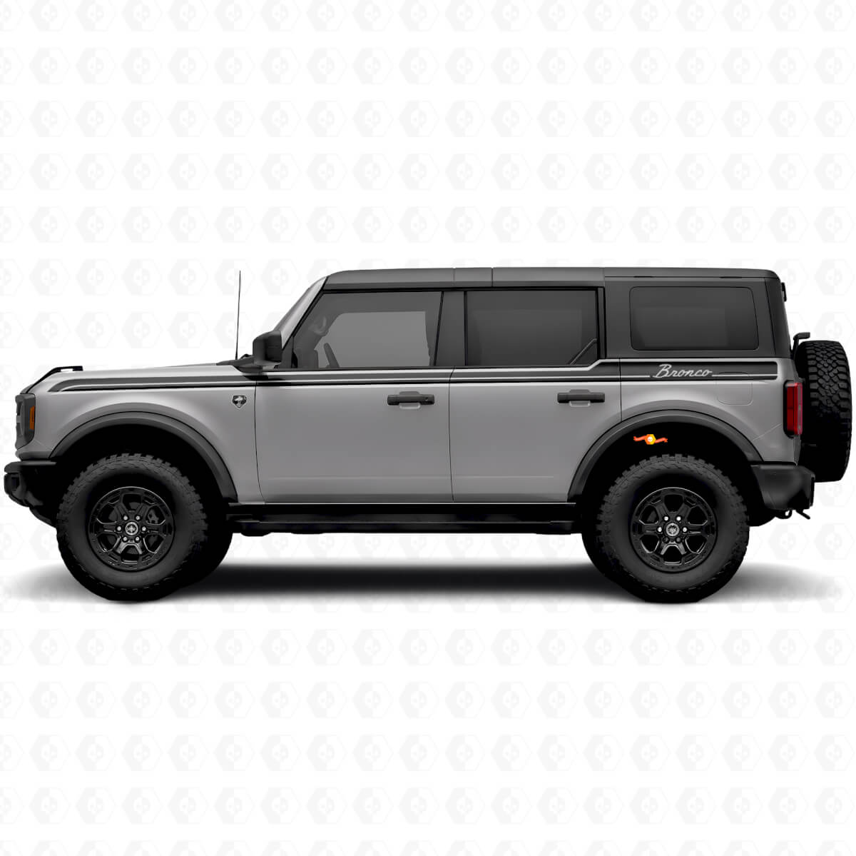 Markierte Seitenstreifen Vinyl-Aufkleber-Kit für Musclecar Horse 2024-26