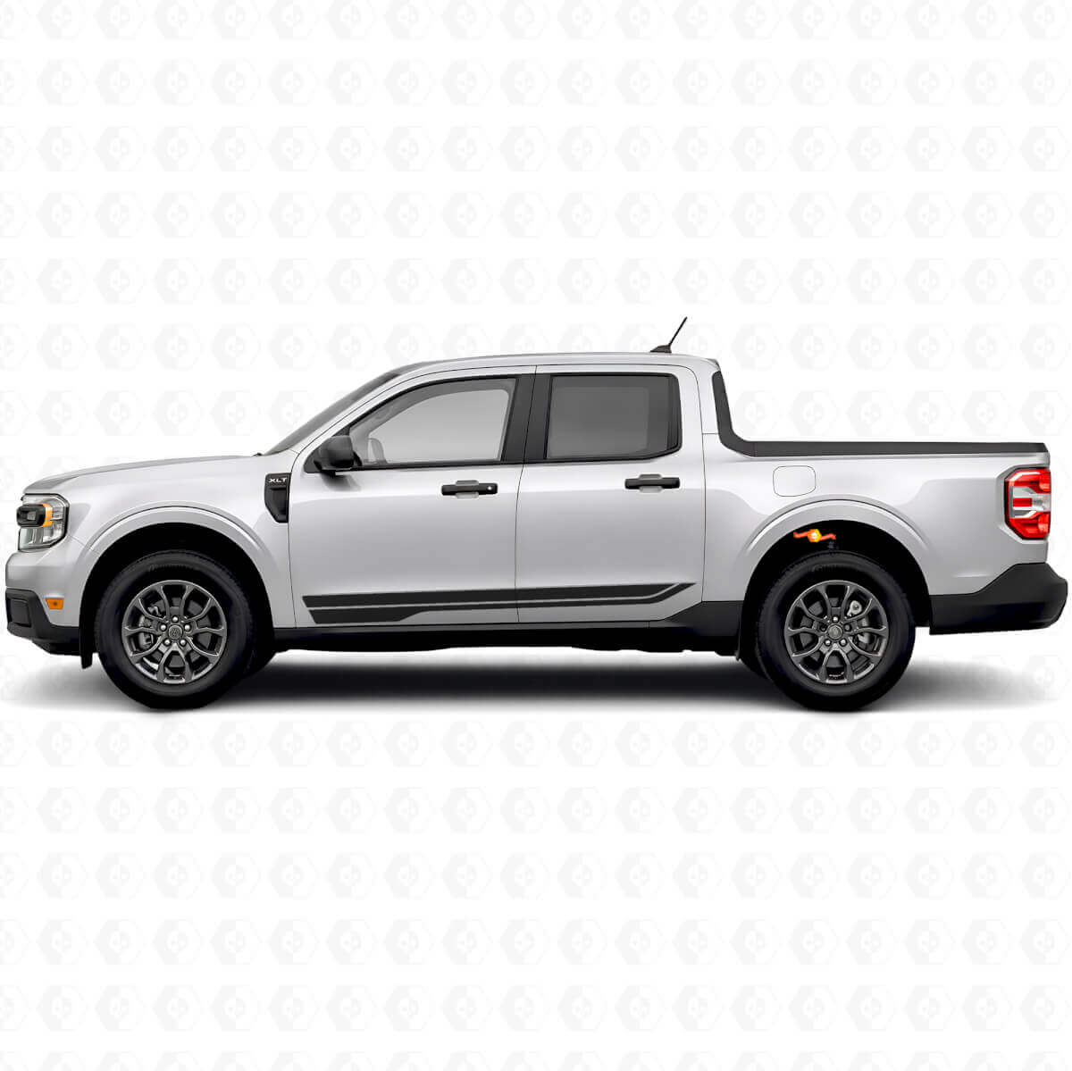 Twin Door Seitenstreifen Vinyl-Aufkleber-Set für Musclecar Maverick 2022-26