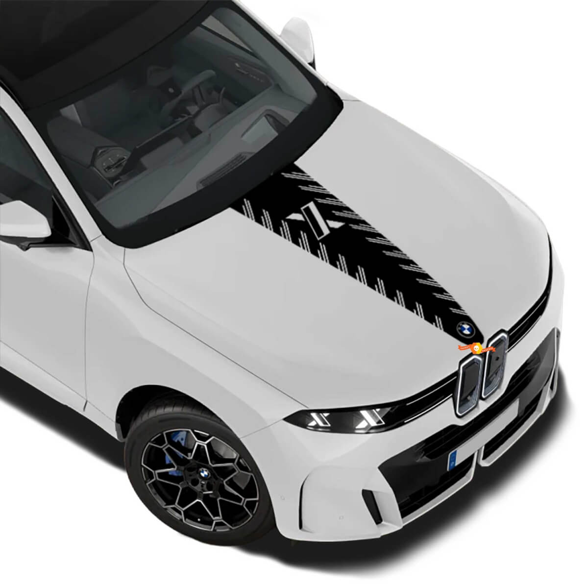 X Style Center Motorhaubenstreifen Vinylaufkleber für BMW X5 G65