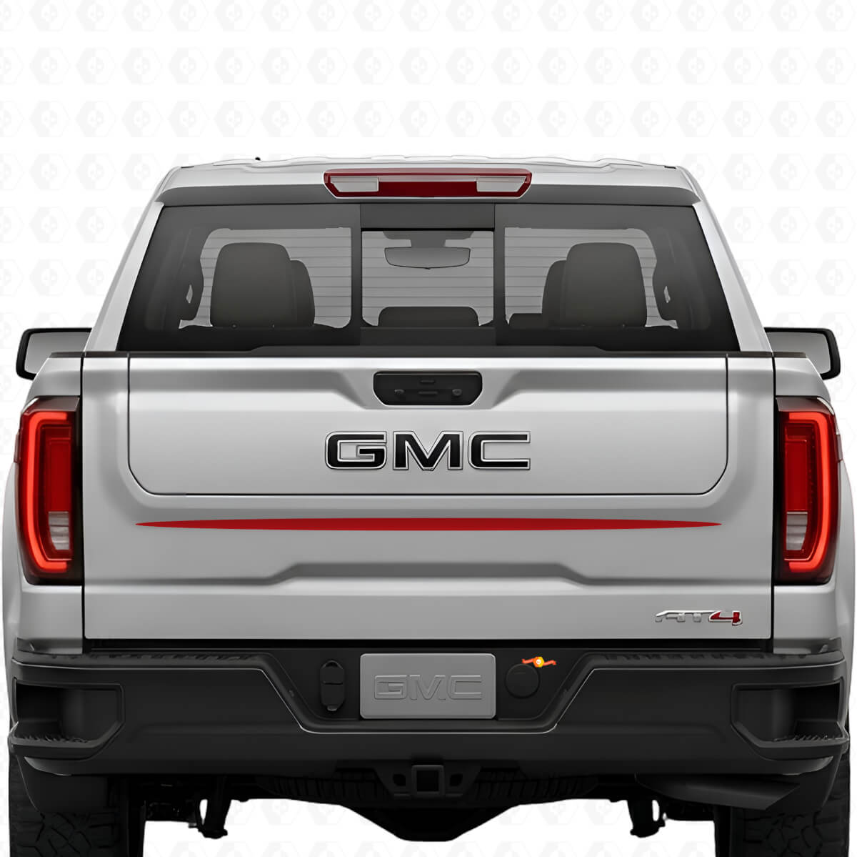 Heckklappen-Aufkleberstreifen für GMC Sierra 1500 AT4X Vinyl-Aufkleber für GMC Sierra Grafiken