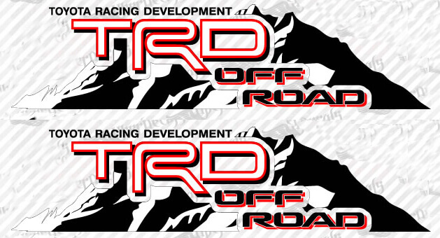 TRD Off Road Style Mountain Side Vinyl-Aufkleber für Toyota FJ Cruiser