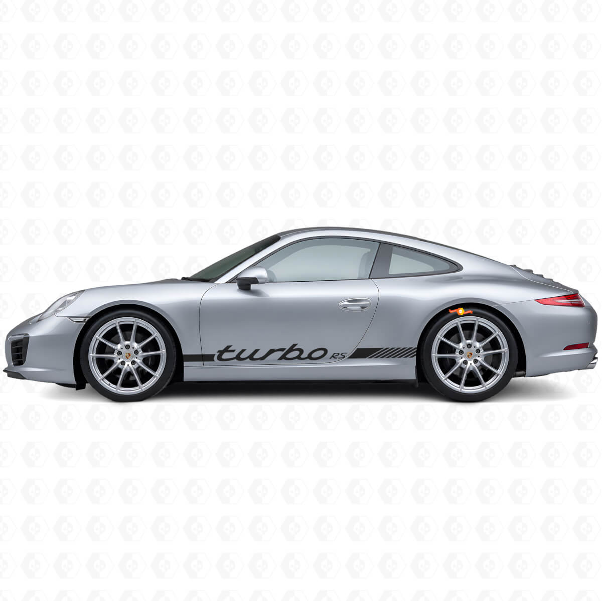 Turbo RS Style Seitenstreifen Vinyl Aufkleber Set für Porsche911 991