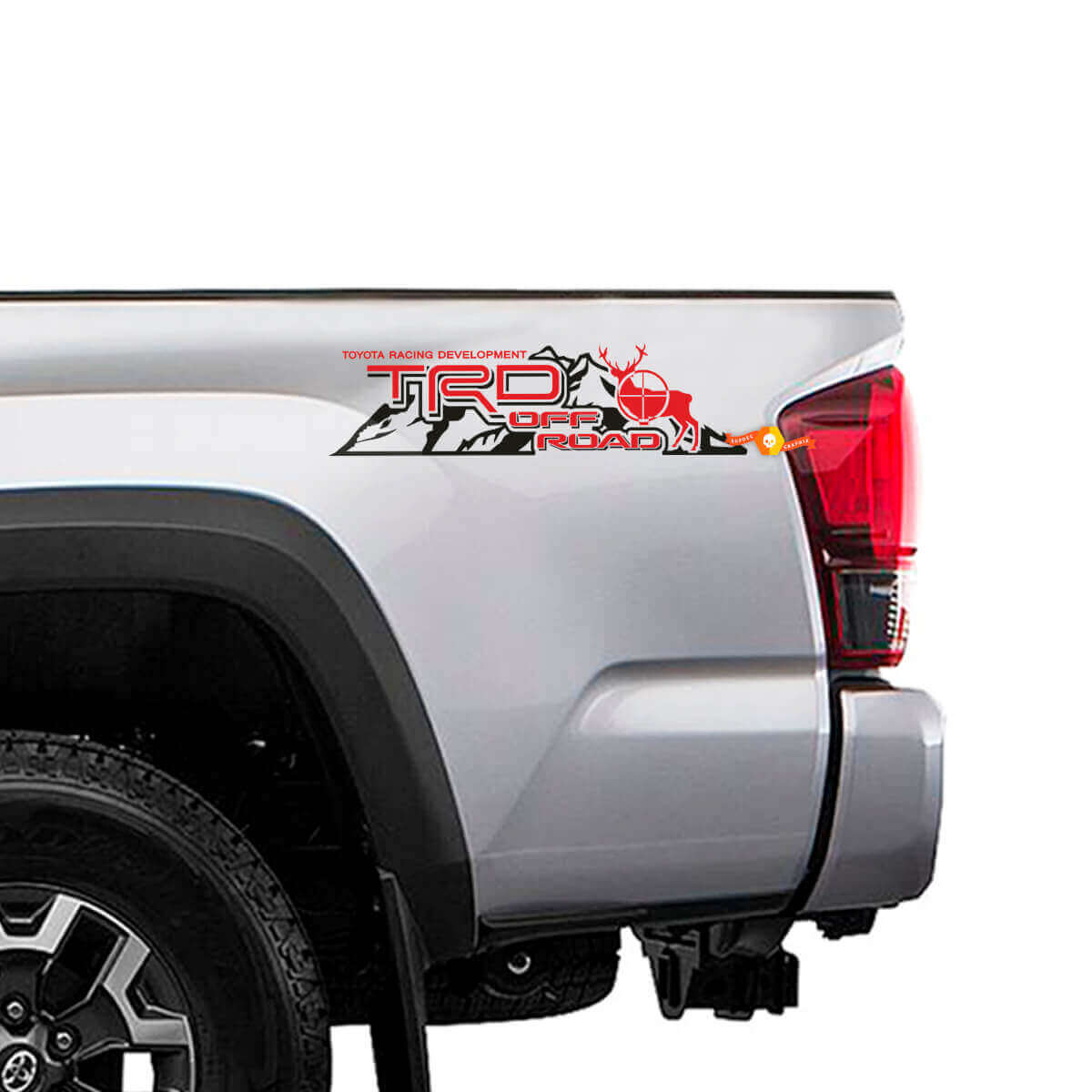 TRD Off Road Berg Hirsch Seiten Vinyl Aufkleber für Toyota Trucks