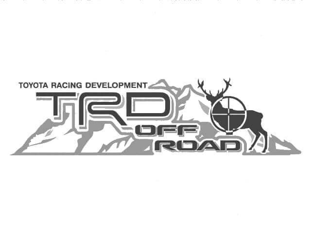 TRD Off Road Stil Berg Hirsch Seiten Vinyl Aufkleber Set für Toyota FJ Cruiser